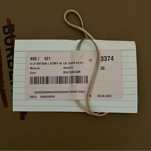 NWT Burberry Floral Print Nylon Arthur Sneakers  - multicolor size 36.5/6 US - Picture 9 of 11